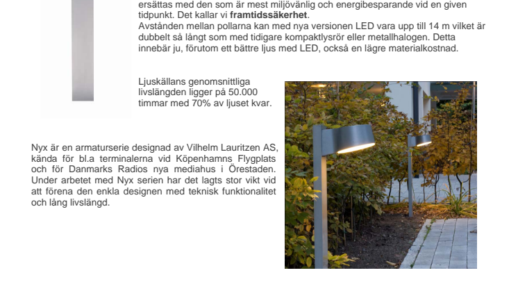 Fox Design presenterar Square med LED. Möjligen renaste formen för att spara energi.