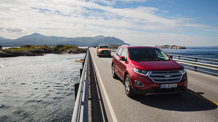 Ford-lansering av nye Edge og Ranger i Molde