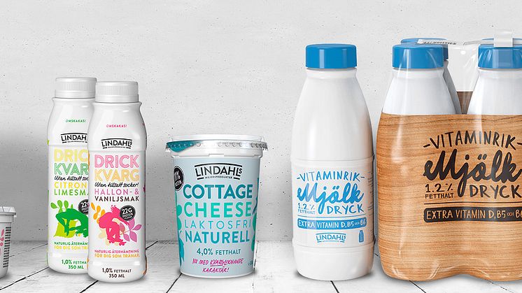Lindahls lanserar drickkvarg, önskesmaker, laktosfritt och vitaminrik mjölkdryck