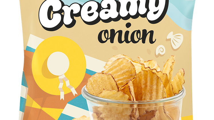 Sommarsnacks 2020: grovräfflade potatischipset Creamy Onion