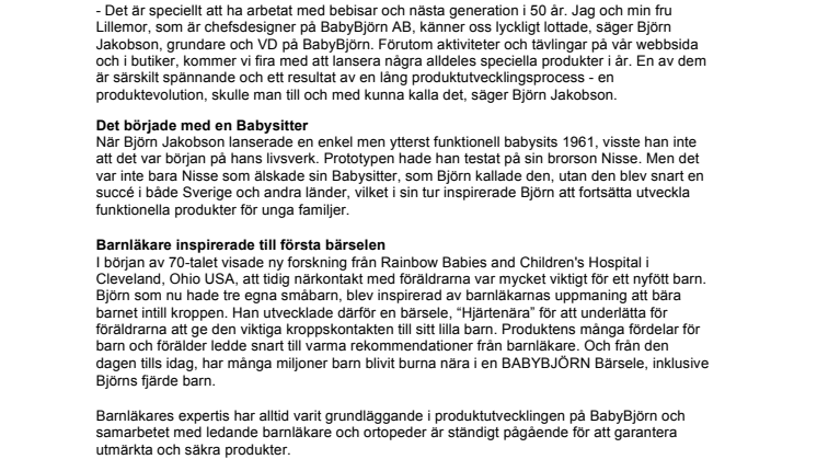 BABYBJÖRN fyller 50!