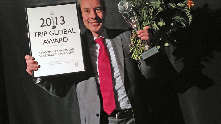 Peter Henricson, Affärsområdeschef Sverige med TRIP Global Award