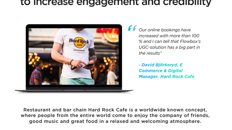 World famous Hard Rock Cafe uses UGC to increase engagement and credibility