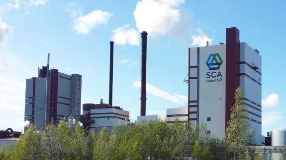 SCAs massafabrik i Östrand 