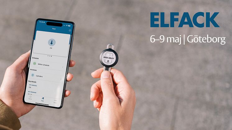 Lär dig mer om de senaste digitala accesslösningarna från ASSA ABLOY på mässan Elfack i maj.