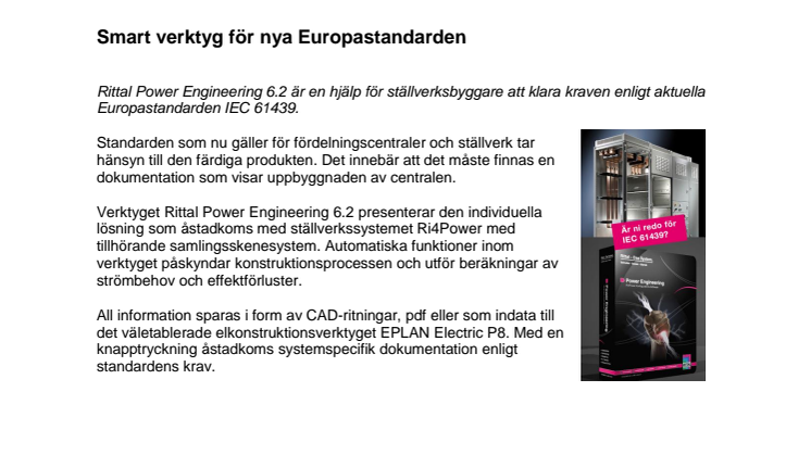 Smart verktyg för nya Europastandarden