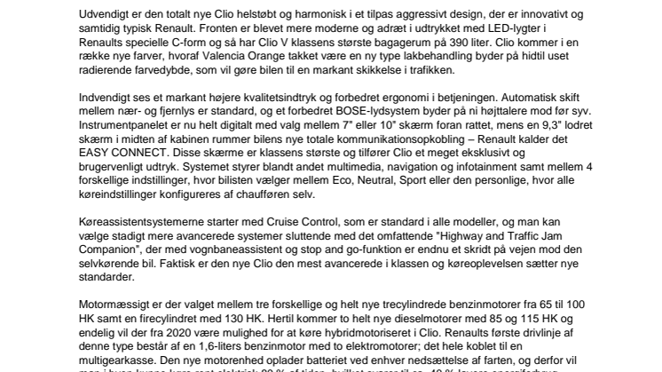 Ny Renault Clio sprænger sin klasse