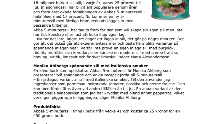 Ny 5-minuterssill lurar svärmor till jul