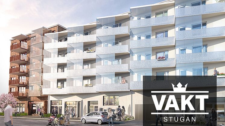 Projektbild för fastigheten Vaktstugan 4 på Gamla Enköpingsvägen i Ursvik, Sundbyberg.