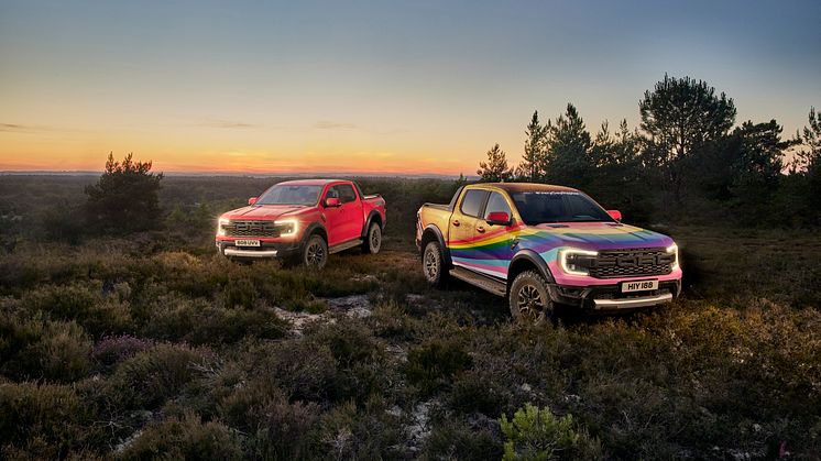 Fordin täyssähköinen SuperVan ja uuden sukupolven ”Very Gay Raptor” ensiesittelyssä Goodwoodissa