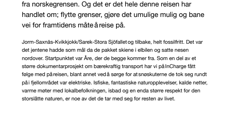 Vi klarte det! Refleksjoner fra et fossilfritt eventyr