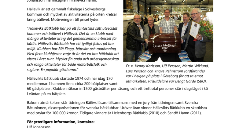 Sveriges bästa båtklubb finns i Hällevik