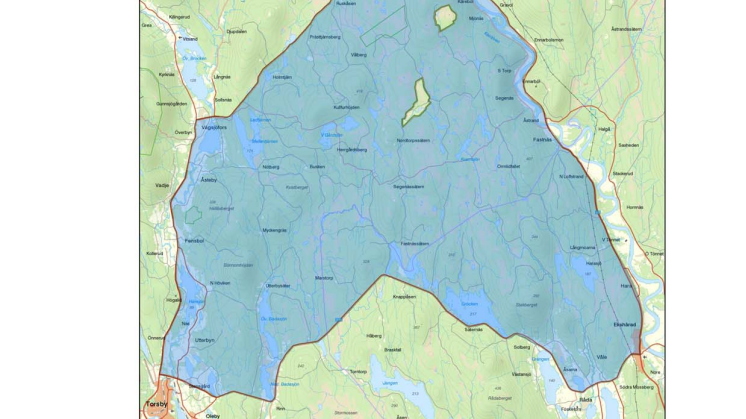 Karta över jaktområde Vimyren