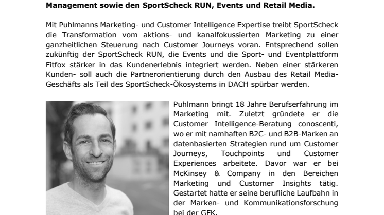 SportScheck mit neuer Marketingleitung