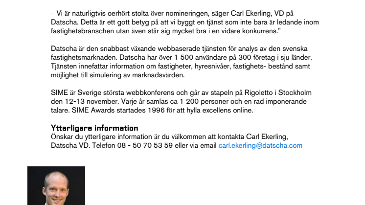 Datscha en av Sveriges bästa internettjänster
