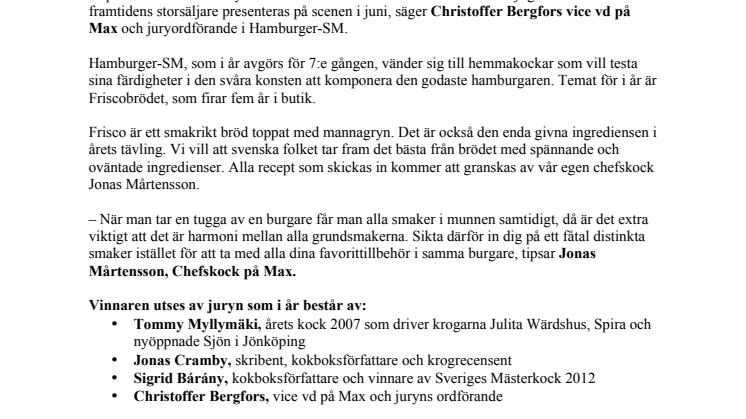 Nu börjar jakten på Sveriges godaste hamburgare