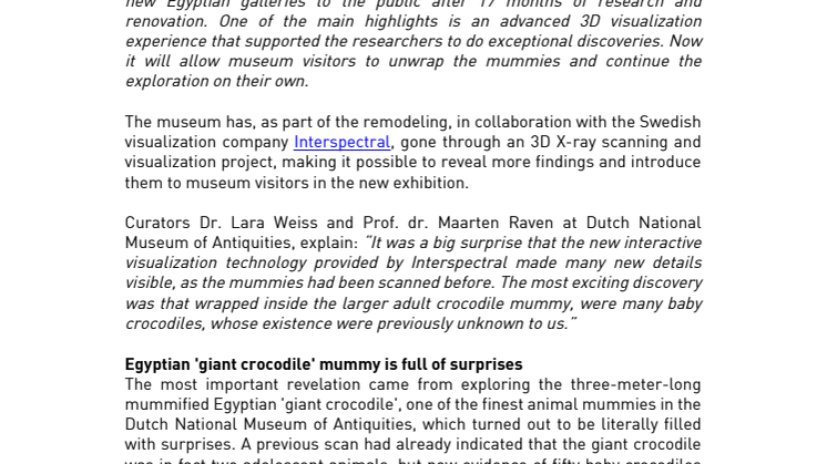 3D visualization technology reveals extraordinary mummy findings 