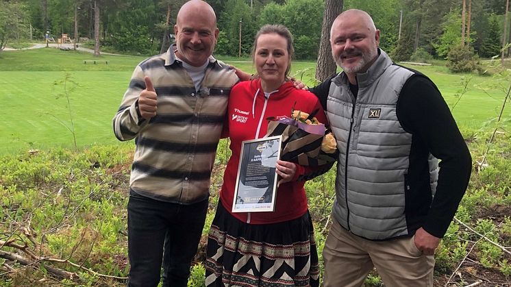 Hans Fahlén med Marie Abrahamsson och Rickard Pettersson