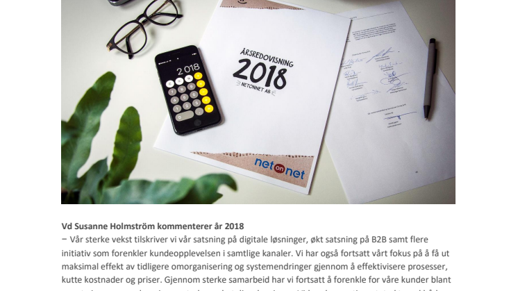 NetOnNet leverer vekst og forbedret resultat i 2018