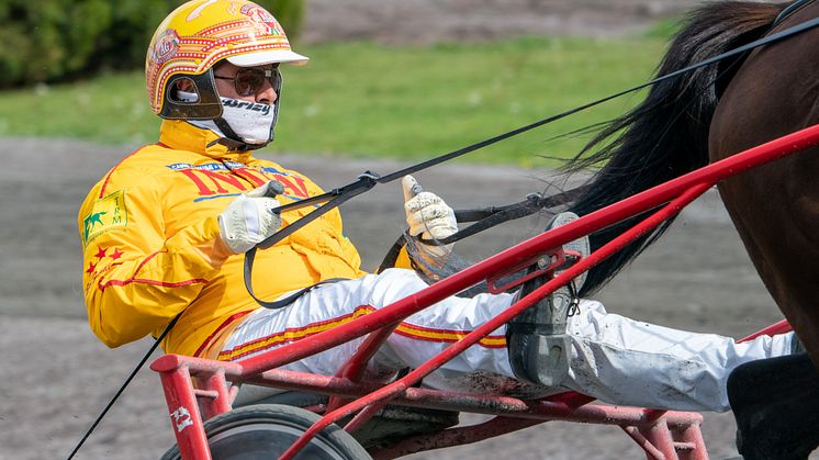 Alessandro Gocciadoro har en spännande tisdag på Jägersro. Foto: Thomas Blomqvist/TR Bild.