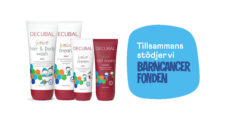 Decubal stödjer Barncancerfondens arbete i höst