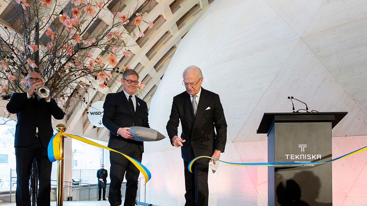 H.M. Konungen inviger Wisdome Stockholm på Tekniska museet