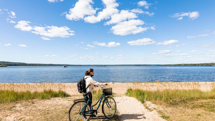 Badplats vid Finjasjön