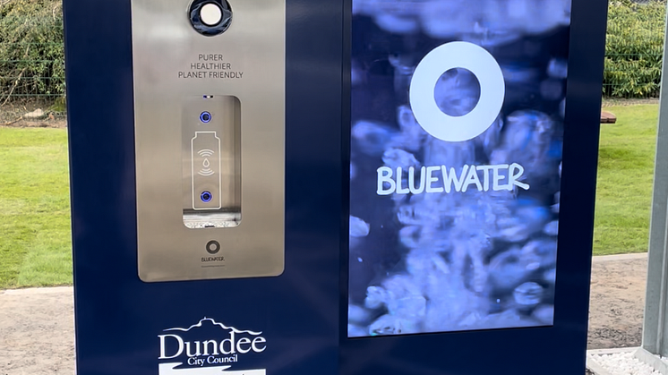 Bluewater dispenser + TV screen - Clepington Road - Dundee