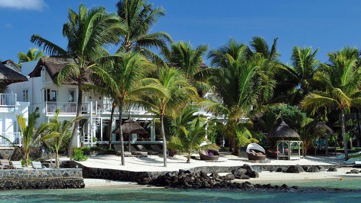 Charmigt boutiquestil med privat strand på Mauritius