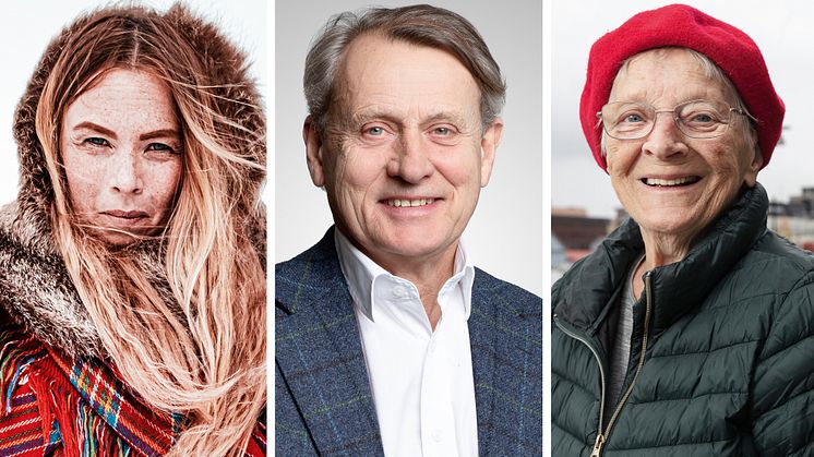 Hedersdoktorerer vid Luleå tekniska universitet 2021: Sofia Jannok, Anders Sundström och Sara Arnia. Fotocollage: Petter Hedman/Juliana Fälldin/Tomas Bergman