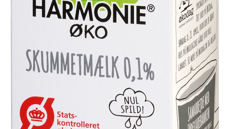 Harmonie økologisk skummetmælk