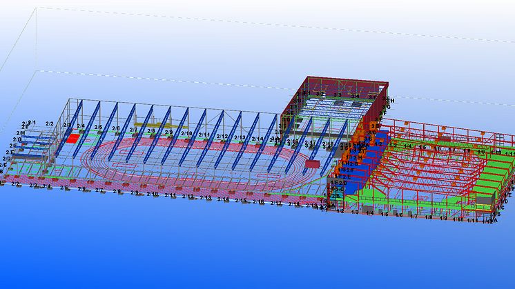 Ny multihall konstrueras med BIM-teknik