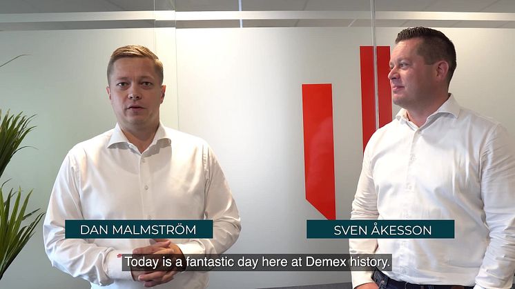 Demex video om stängsel avtalet till Trafikverket
