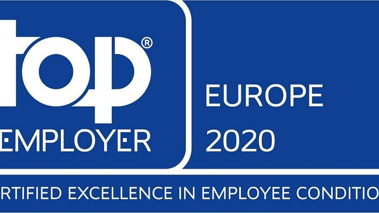Bevego har återigen certifierats som Top Employer Europe av Top Employers Institut.