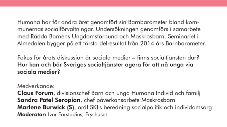 Socialtjänsten kommunicerar, men med vem?