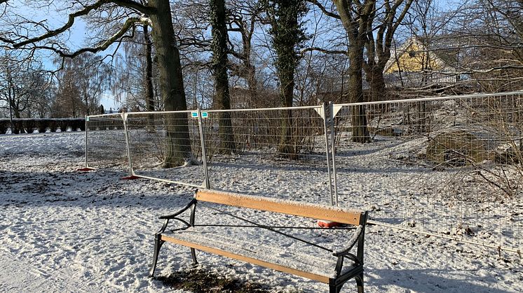 GAmmal skjutvall inhägnad på grund av föroreningar