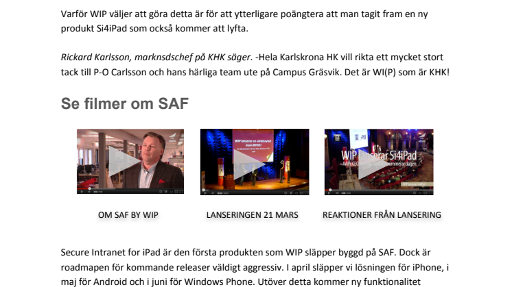 Si4iPad lyfter till nya höjder