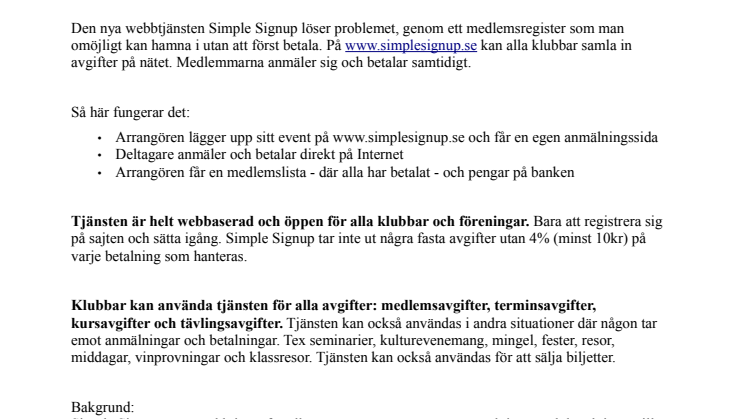 Medlemsregister där alla betalat avgiften – nu på 5 min
