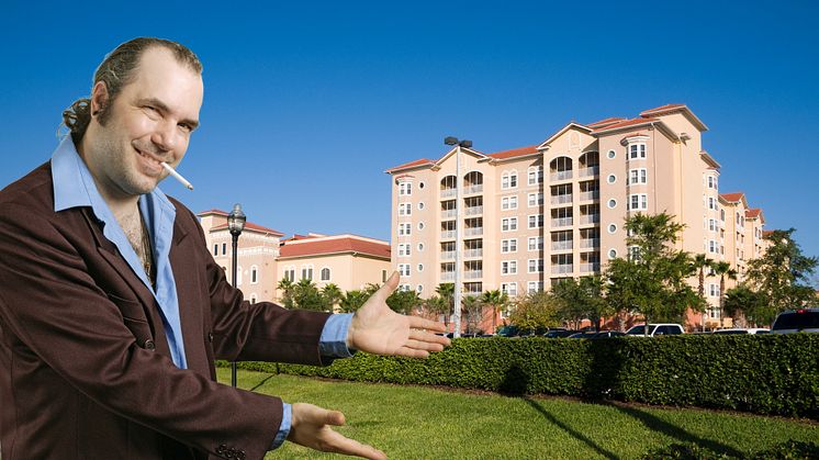 Timeshare salesman and resort