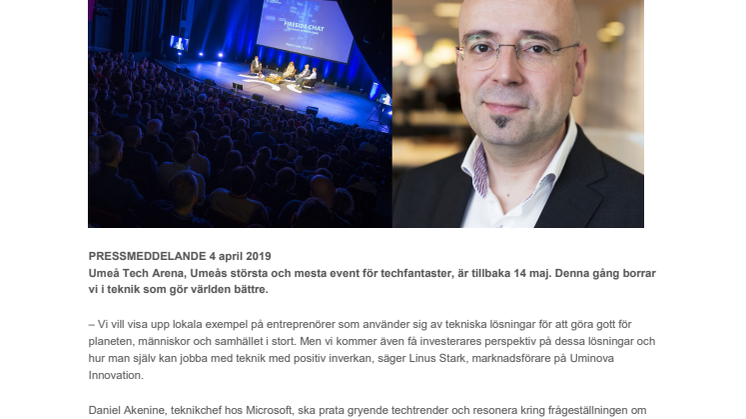Teknik som kan rädda världen på Umeå Tech Arena