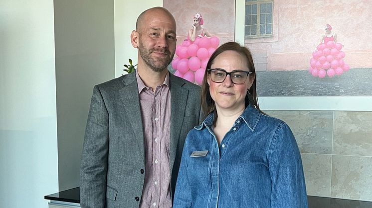 Nicklas Mårtensson, ordförande Funktionsrätt Sverige och Anna Bergkvist, ordförande Sköldkörtelförbundet
