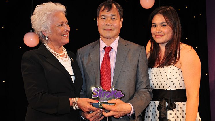 Epsom grandfather scoops major award for courage after stroke