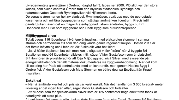 Reportage: Snickarna fick som de ville – använder EcoBatt