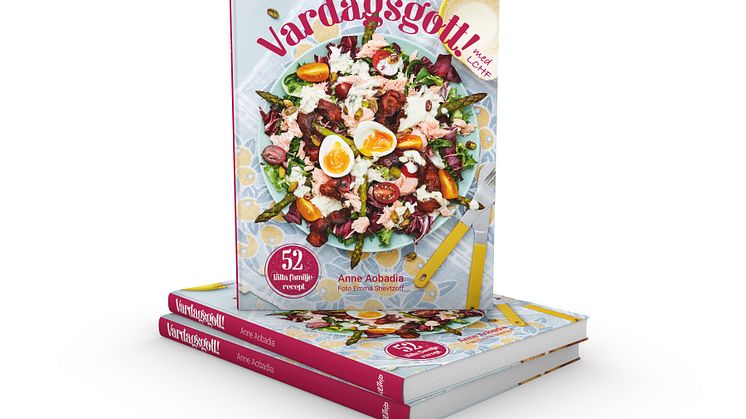 Vardagsgott! av Anne Aobadia innehåller 52 snabblagade lågkolhydraträtter.