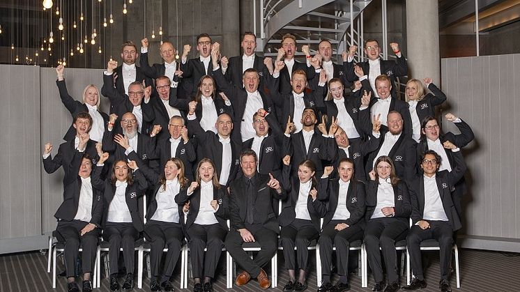 NORGES BESTE: Eikanger Bjørsvik Musikklag er norgesmestere for 21. gang. Foto: Reimers Foto
