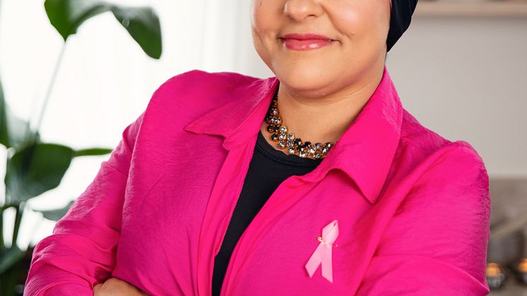 Zeina Mourtada är ny ambassadör för Bröstcancerförbundet.