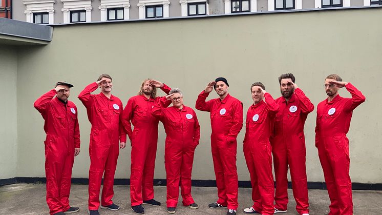 Jaga Jazzist er klare for å forlate jorden. Foto: Haakon Mathisen