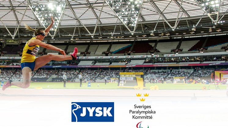 Längdhopparen Victoria Karlsson i samband med World Para Athletics i London 2017.