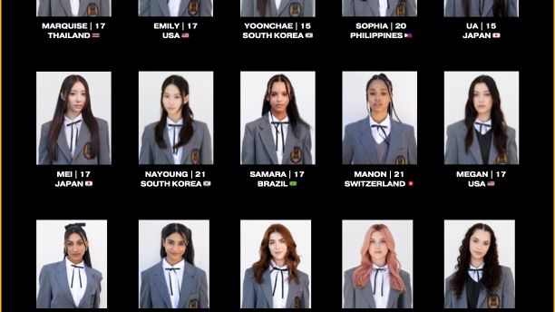 NEW GIRL GROUP - CONTESTANTS ONE SHEET
