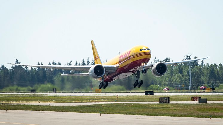 DHL Express' nye Boeing 777 fly